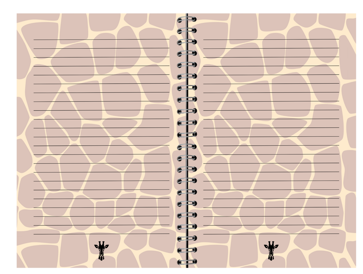 Bloc de Notas Animal Print Jirafa – Estilo Natural y Elegante