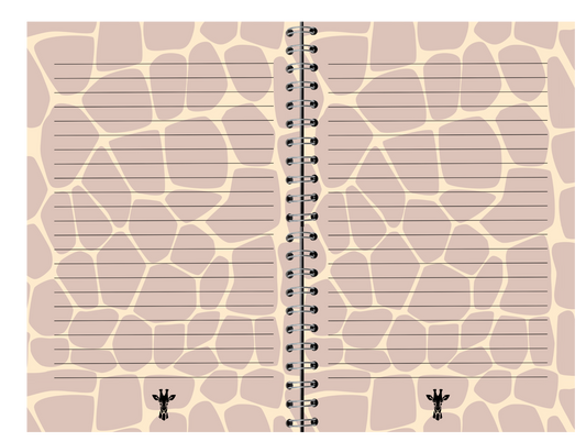 Bloc de Notas Animal Print Jirafa – Estilo Natural y Elegante