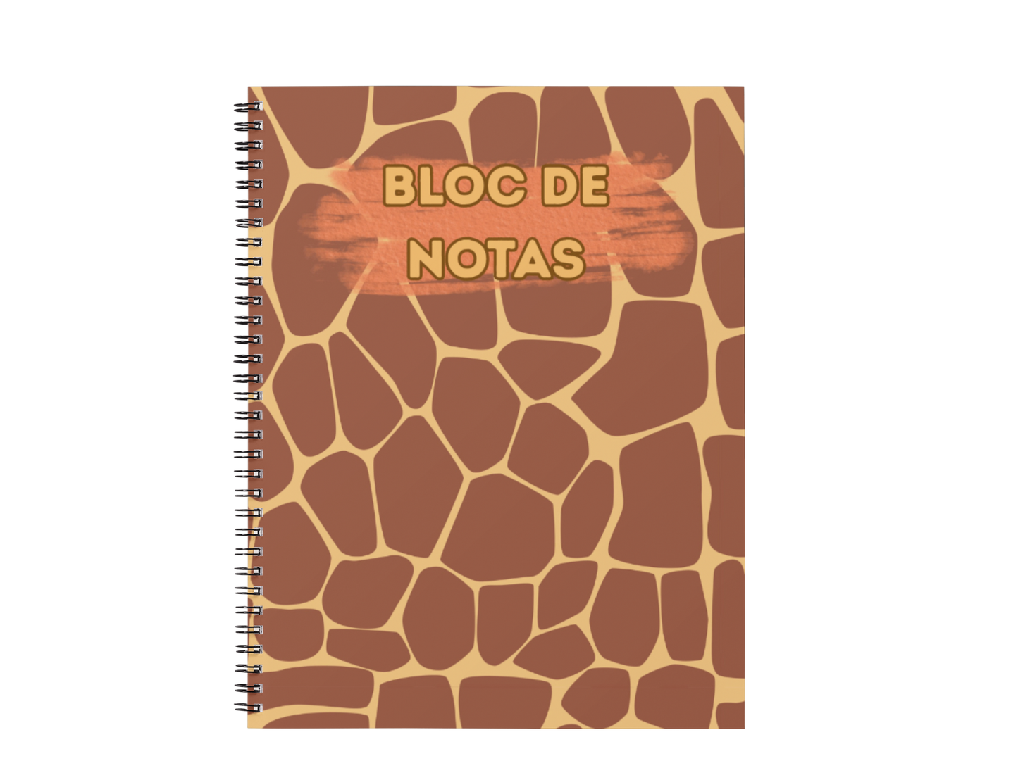 Bloc de Notas Animal Print Jirafa – Estilo Natural y Elegante