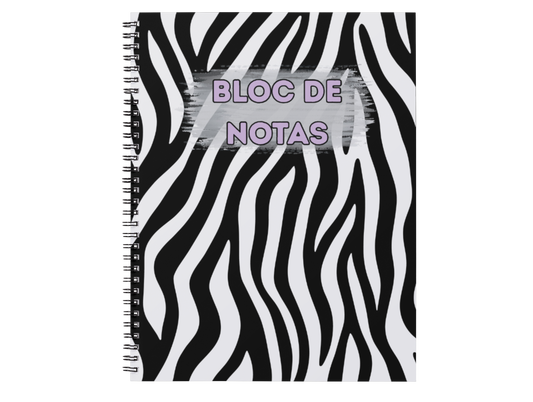 Bloc de notas Animal Print Zebra – Elegancia Salvaje